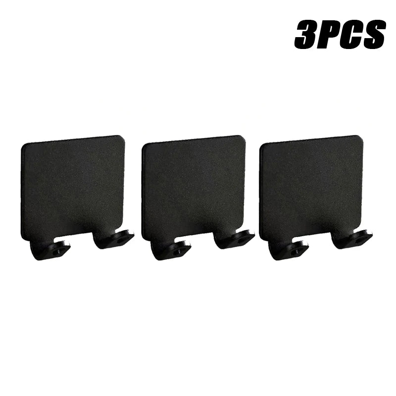 1-15PCS No-Punch Razor Holder Adhesive Razor Storage Hook Bathroom Razor Waterproof Wall Hook Bathroom Shelf Razor Holder Design & Casa Black 3PCS