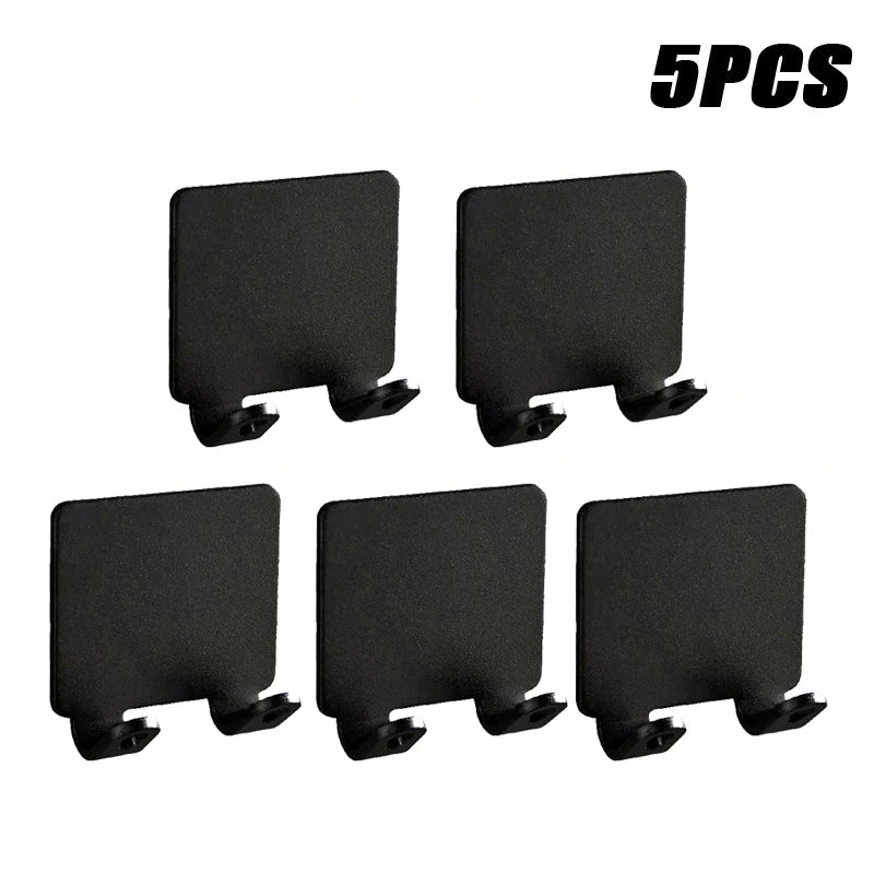 1-15PCS No-Punch Razor Holder Adhesive Razor Storage Hook Bathroom Razor Waterproof Wall Hook Bathroom Shelf Razor Holder Design & Casa Black 5PCS