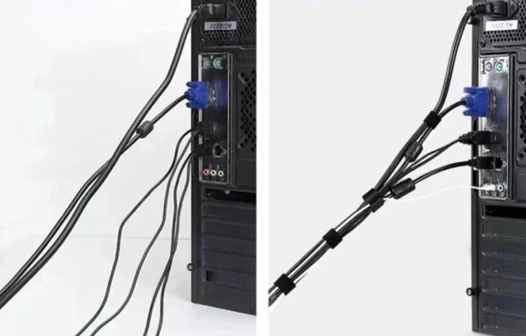 1/5M Cable Organizer Cable Management Wire Winder Tape Earphone Mouse Cord Management Ties Protector For iPhone Xiaomi Samsung Design & Casa