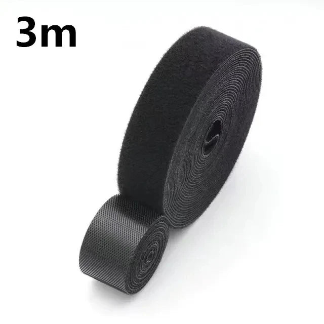 1/5M Cable Organizer Cable Management Wire Winder Tape Earphone Mouse Cord Management Ties Protector For iPhone Xiaomi Samsung Design & Casa Black-3m