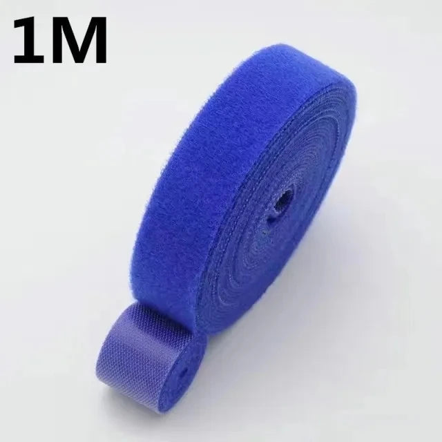 1/5M Cable Organizer Cable Management Wire Winder Tape Earphone Mouse Cord Management Ties Protector For iPhone Xiaomi Samsung Design & Casa Blue-1M