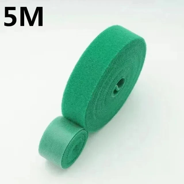 1/5M Cable Organizer Cable Management Wire Winder Tape Earphone Mouse Cord Management Ties Protector For iPhone Xiaomi Samsung Design & Casa Green-5m