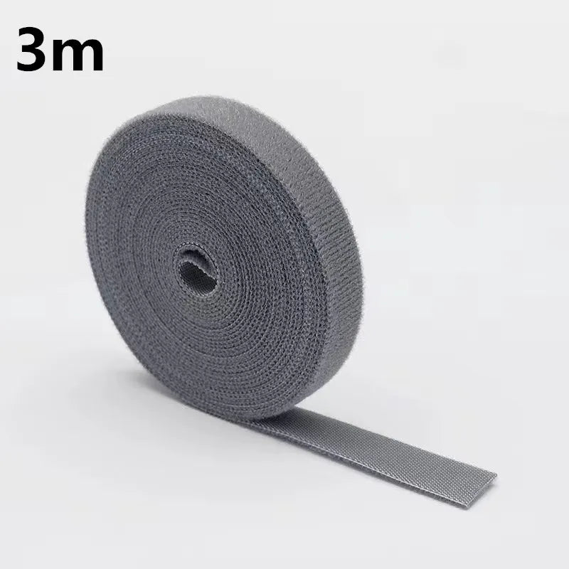 1/5M Cable Organizer Cable Management Wire Winder Tape Earphone Mouse Cord Management Ties Protector For iPhone Xiaomi Samsung Design & Casa Grey-3m