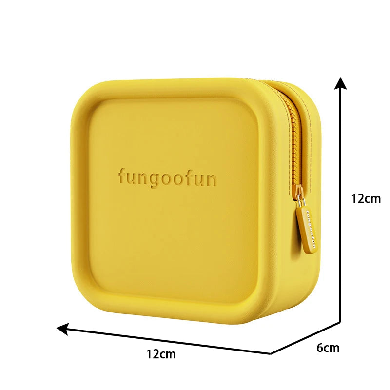 2024 Makeup Bag Large Capacity Waterproof EVA Makeup Organizer Bag Zipper Tote Luggage Pouch for Unisex Handbag Briefcase Design & Casa Yellow square