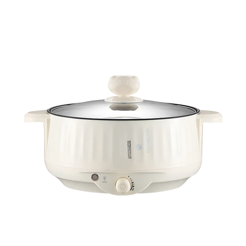 220V Multi Cookers Single/Double Layer Electric Pot 1-2 People Household Non-stick Pan Hot Pot Rice Cooker Cooking Appliances Design & Casa European regulations 200314-Single