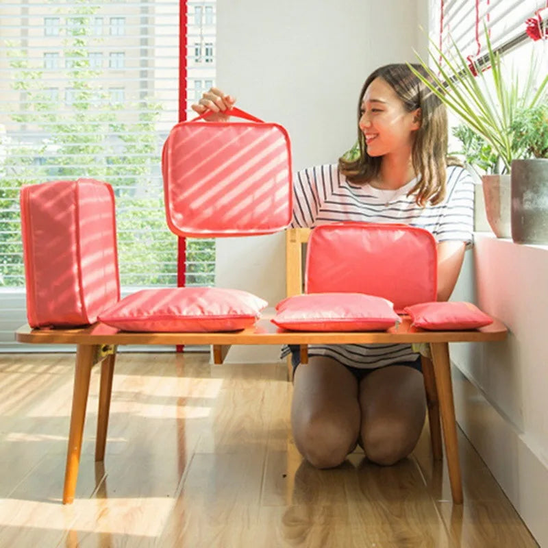 6pcs Travel Storage Organizer Bags Portable Travel Suitcase Organizer Bags For Women Clothes Shoes Makeup Bag Luggage Organizer Design & Casa