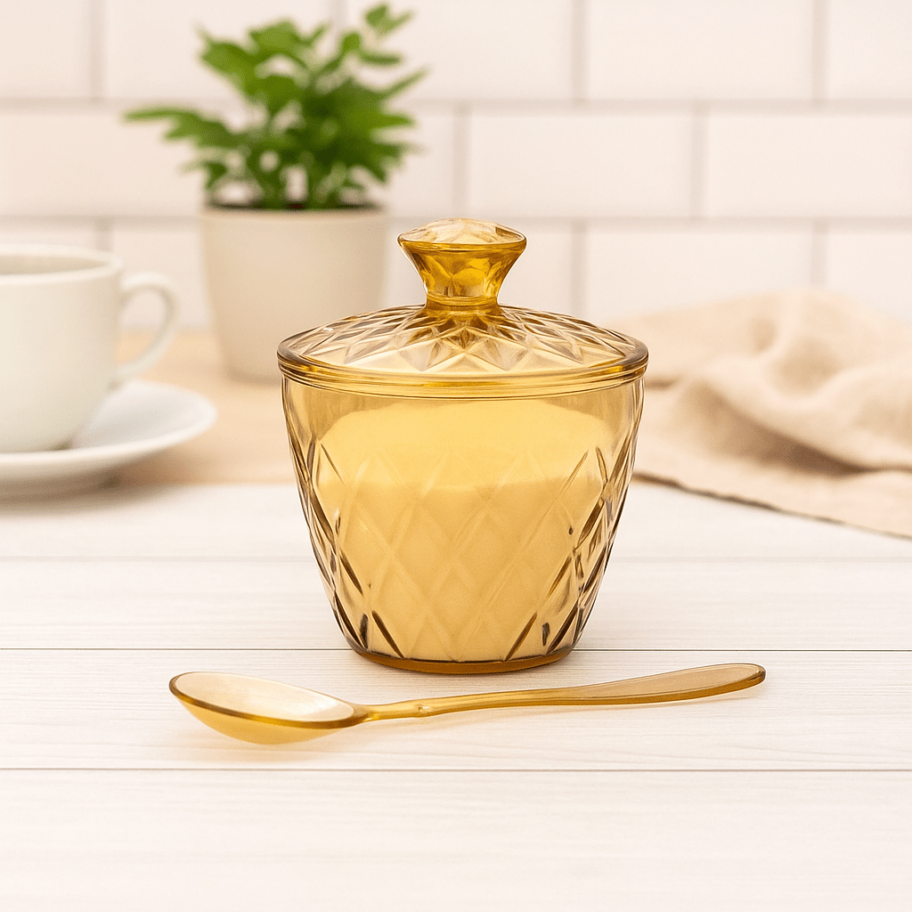 Açucareiro com Colher Glamour 330ml Açucareiro com Colher Glamour 330ml Design & Casa