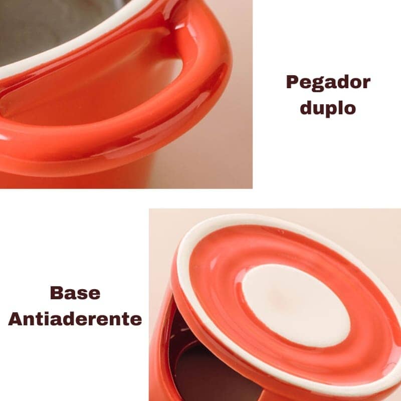 Aparelho de Fondue de Queijo e Chocolate Cerâmica Aparelho de Fondue de Queijo e Chocolate Cerâmica LightHousi