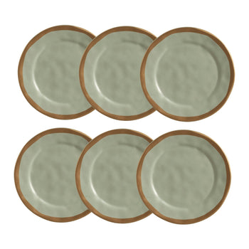 Aparelho de Jantar Amassado Verde Cerâmica Coleção Mesa Posta- Aparelho de Jantar Amassado Verde Cerâmica Design & Casa