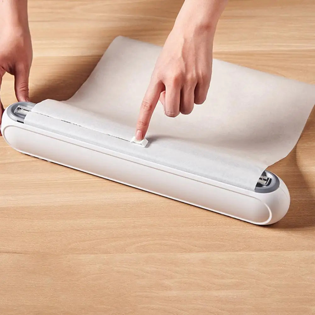 Armazenador e Cortador de Plástico Filme Qualidade Premium Cozinha 02 - Dispensador de Plástico Filme/Papel Aluminio Design & Casa