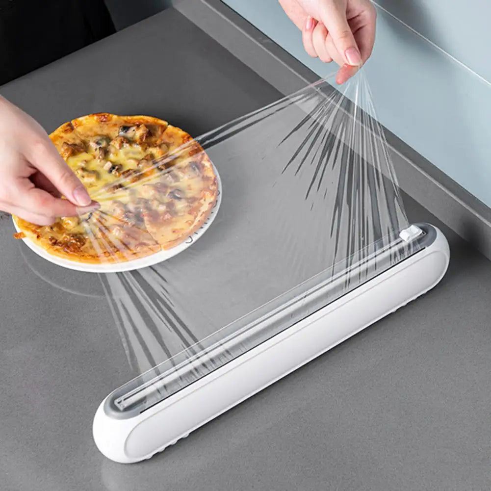 Armazenador e Cortador de Plástico Filme Qualidade Premium Cozinha 02 - Dispensador de Plástico Filme/Papel Aluminio Design & Casa