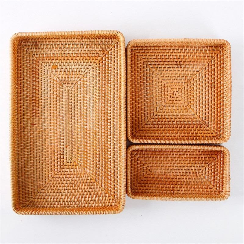 Bandeja Decorativa Para Alimentos de Bamboo Bandeja Decorativa Para Alimentos de Bamboo Design & Casa