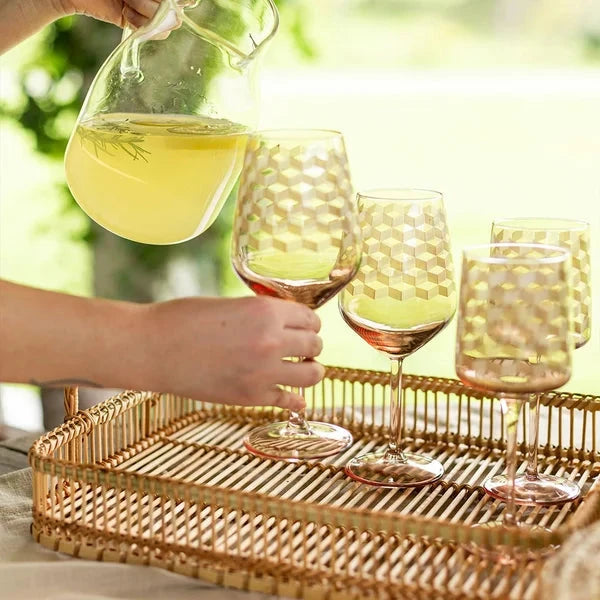 Bandeja Retangular Bamboo com Alças 48cm Coleção Decoração> Bandeja- Bandeja Retangular Bamboo com Alças 48cm Design & Casa