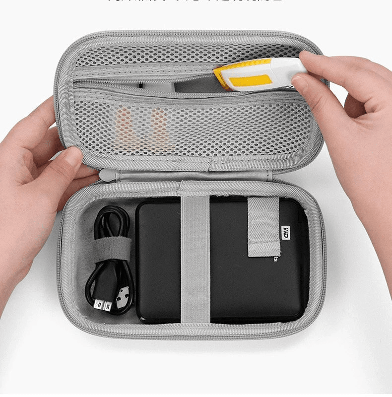 Bolsa de Armazenamento Portátil para Acessório de Eletrônicos Coleção Organização - Bolsa de Armazenamento Portátil para Acessório de Eletrônicos Design & Casa