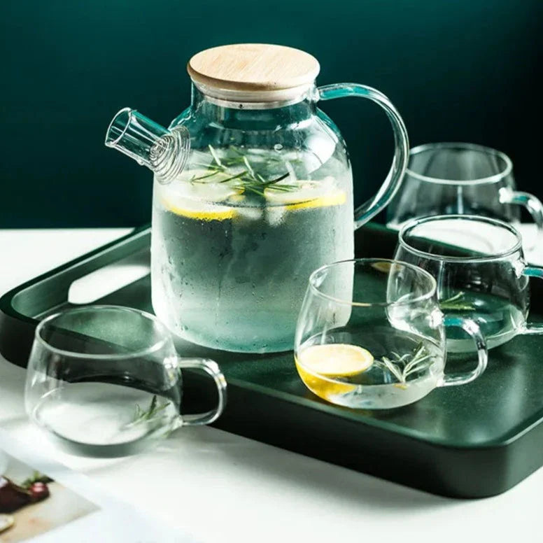 Bule De Vidro Borosilicato Que Vai Ao Fogo 1.8L Bule De Vidro Borosilicato Que Vai Ao Fogo 1.8L LightHousi