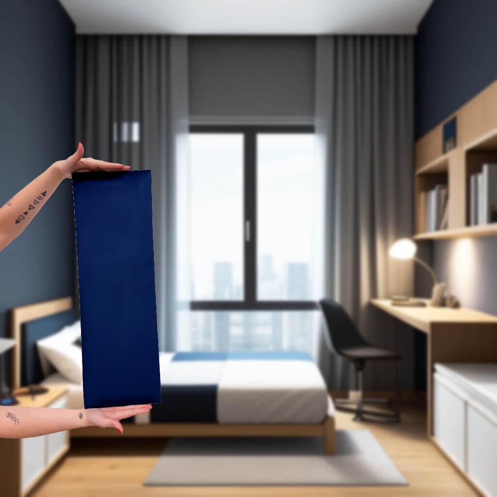 Cabeceira de Cama Casal Modulada Kit Com 7 Unidades Cabeceira de Cama Casal Modulada Kit Com 7 Unidades Design & Casa Azul