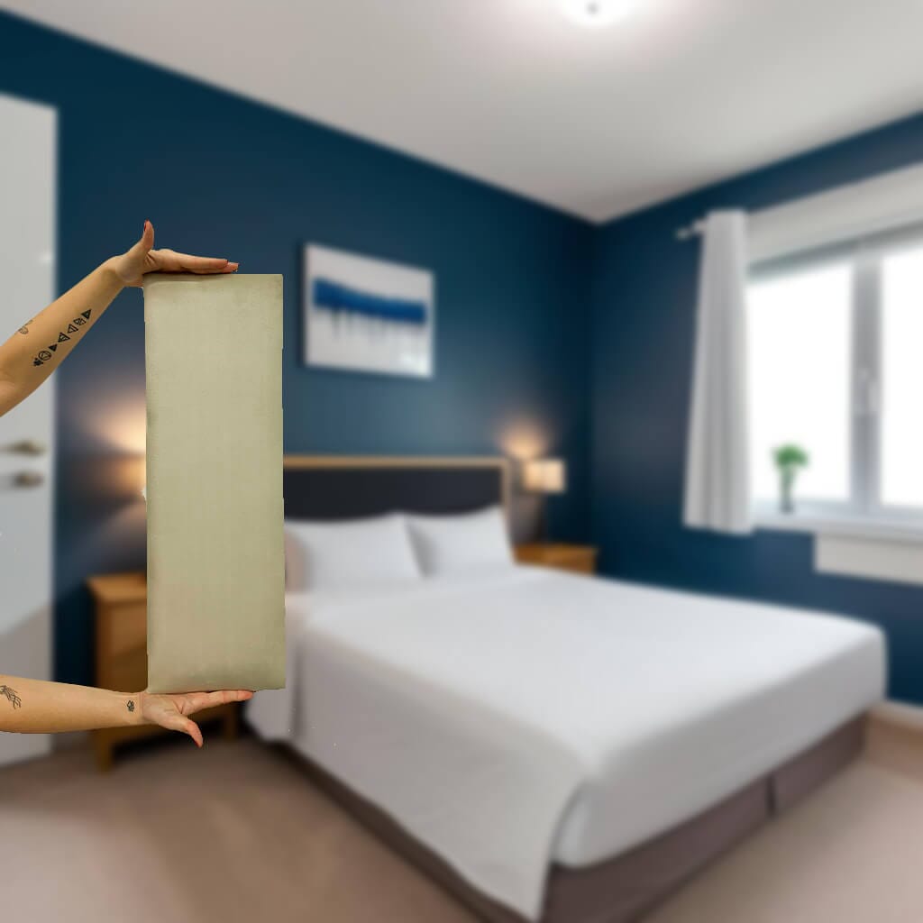 Cabeceira de Cama Casal Modulada Kit Com 7 Unidades Cabeceira de Cama Casal Modulada Kit Com 7 Unidades Design & Casa Bege