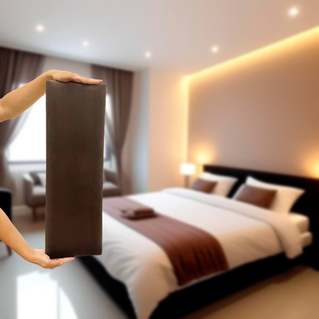 Cabeceira de Cama Casal Modulada Kit Com 7 Unidades Cabeceira de Cama Casal Modulada Kit Com 7 Unidades Design & Casa Marrom