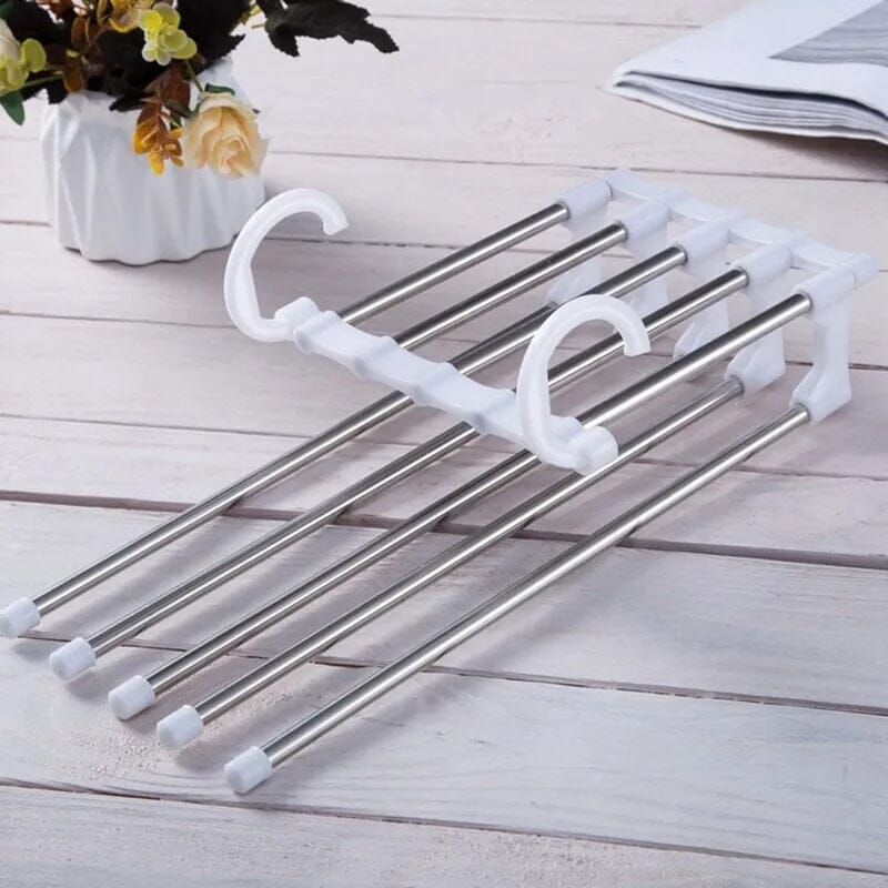 Cabide Calça Retrátil 1PC Branco Modelo Mágico Cabide Calça Retrátil 1PC Branco Modelo Mágico Design & Casa