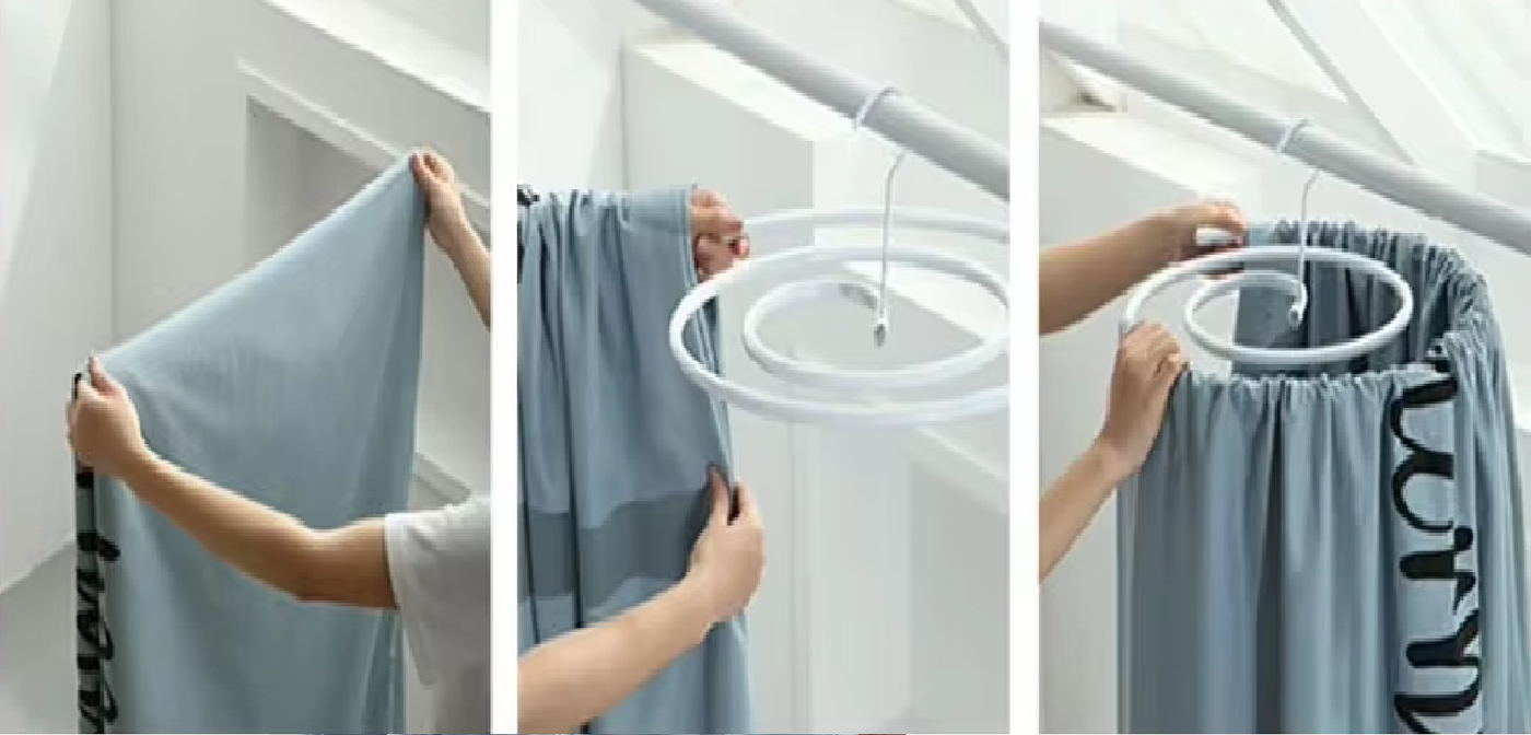 Cabide Espiral Redondo para Roupas de Cama Cabide Espiral Redondo para Roupas de Cama Design & Casa