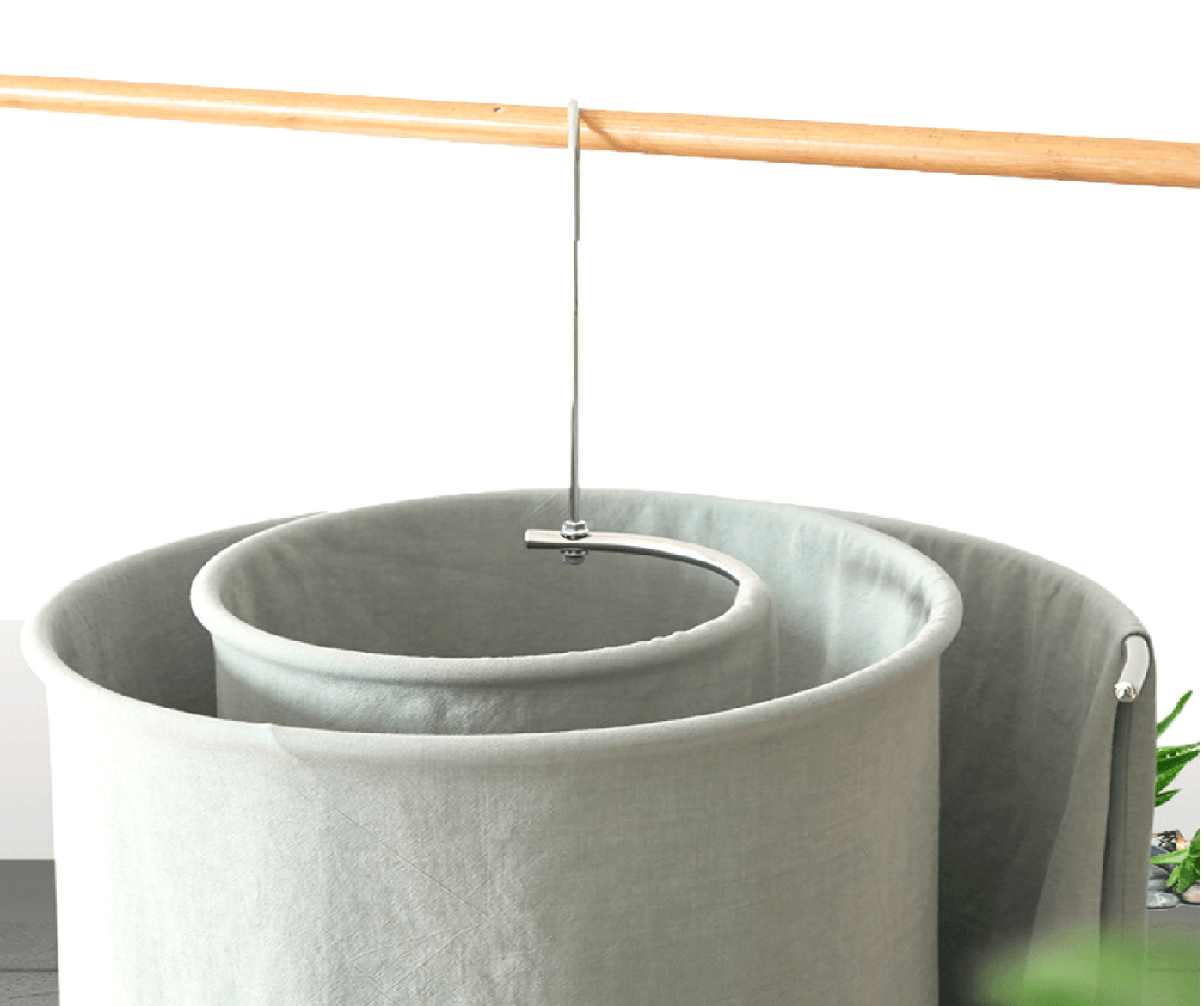 Cabide Espiral Redondo para Roupas de Cama Cabide Espiral Redondo para Roupas de Cama Design & Casa