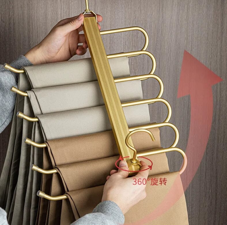 Cabide Para Calças Dobráveis 6 Em 1 Cabide Para Calças Dobráveis 6 Em 1 LightHousi