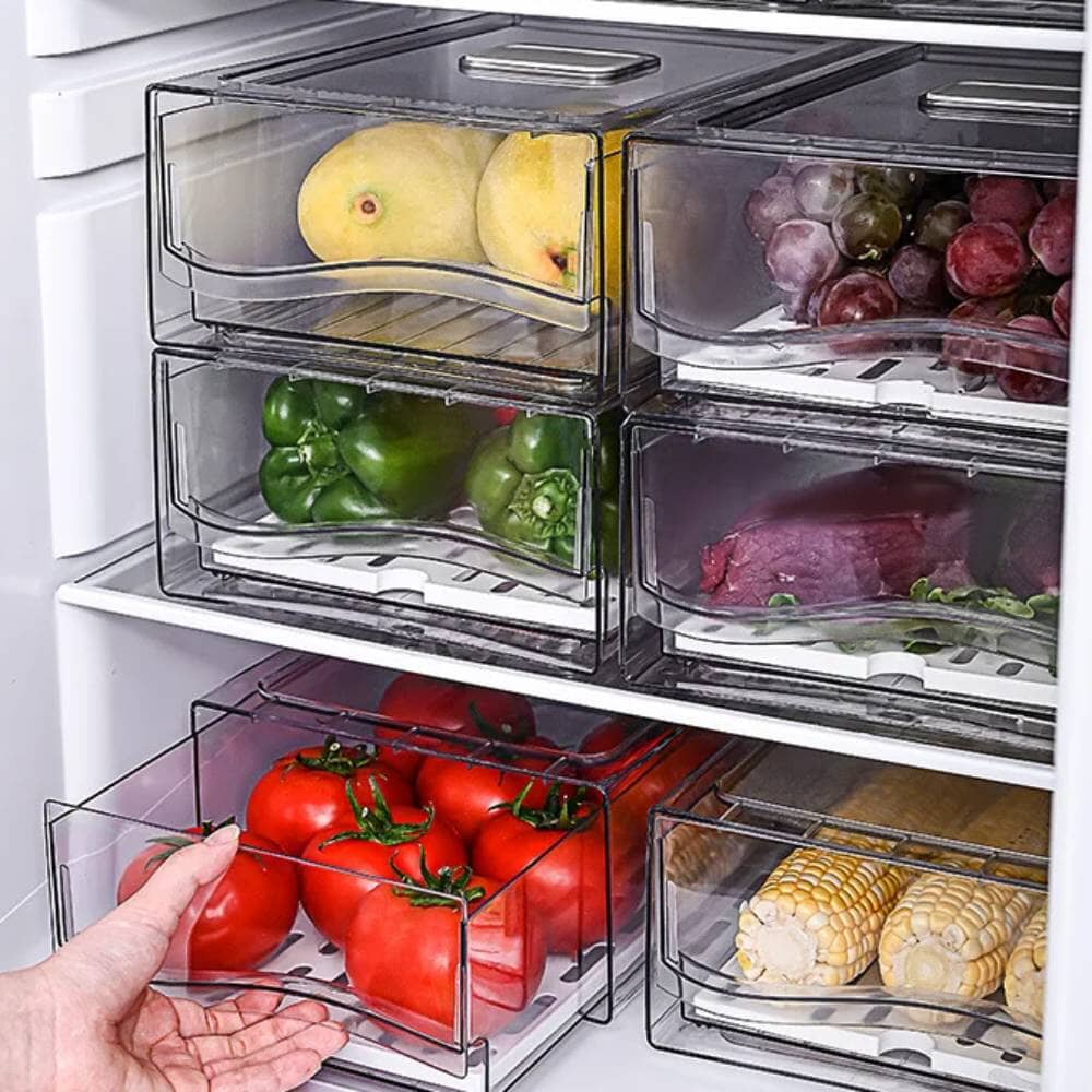 Caixa Organizadora Com Gaveta De Plástico Transparente Caixa Organizadora Com Gaveta De Plástico Transparente LightHousi