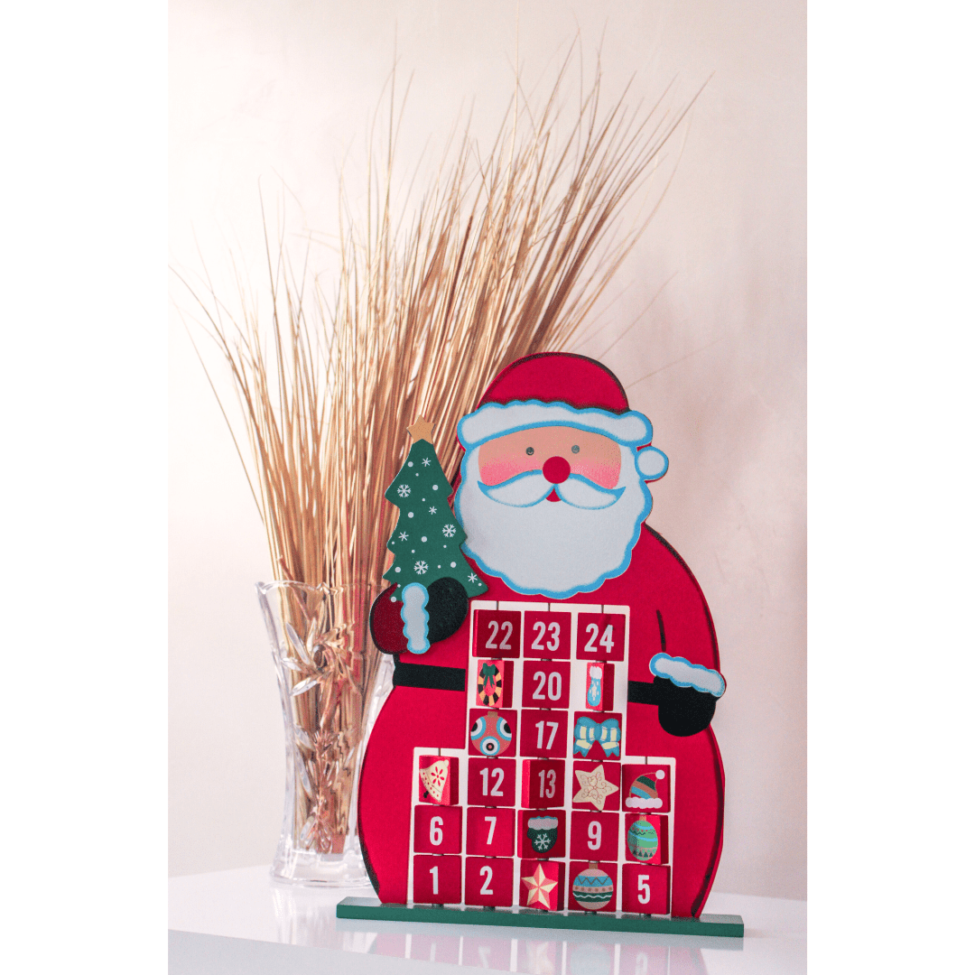 Calendário Decorativo de Papai Noel Calendário Decorativo de Papai Noel Design & Casa