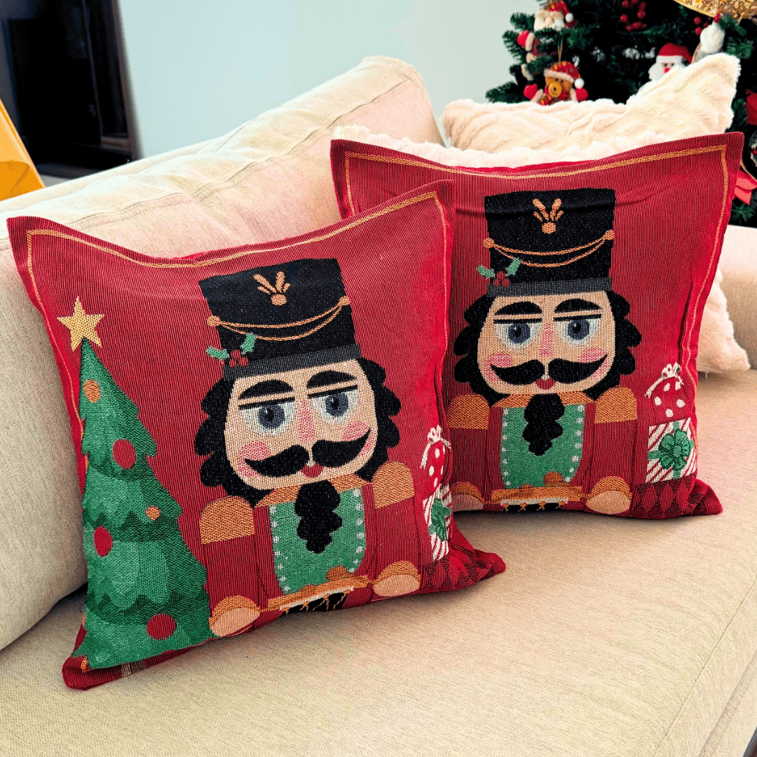 Capa de Almofada Soldadinho Capa de Almofada Natalina Design & Casa