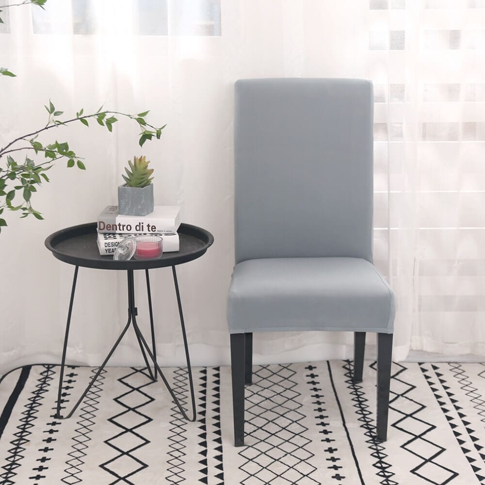Capa para Cadeira com Ajuste Perfeito e Elástico Capa para Cadeira com Ajuste Perfeito e Elástico Design & Casa Cinza
