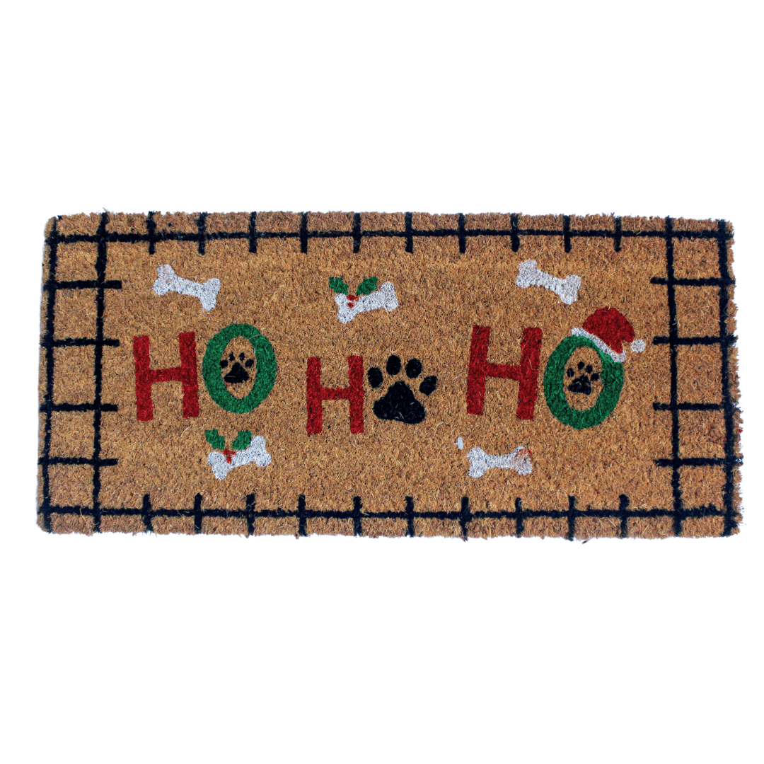 Capacho Feliz Natal HoHoHo Capacho de Natal Design & Casa