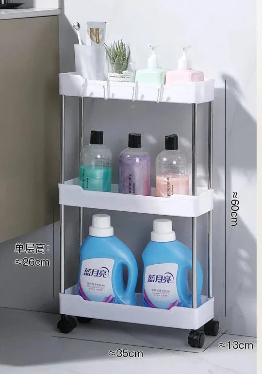 Carrinho Organizador Multiuso 4 Camadas Com Rodinha Carrinho Organizador Multiuso 4 Camadas Com Rodinha LightHousi