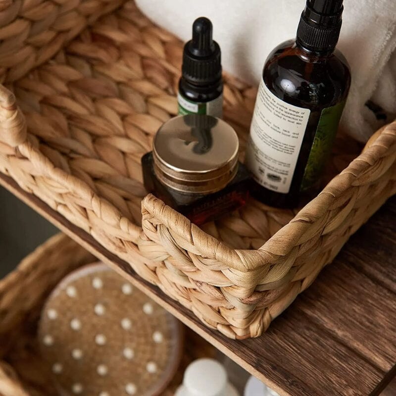 Cesta de Palha Organizadora Estilo Rattan Cesta de Palha Organizadora Estilo Rattan Design & Casa