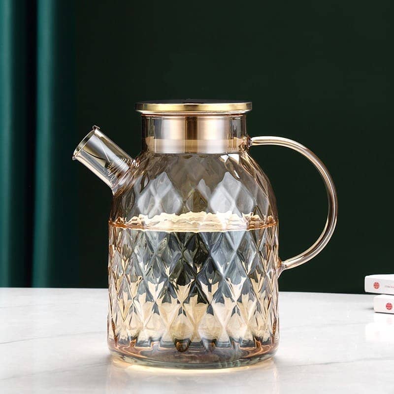 Chaleira de Vidro Borossilicato Tampa de Inox Luxo Chaleira de Vidro Borossilicato Tampa de Inox Luxo LightHousi 1800ml