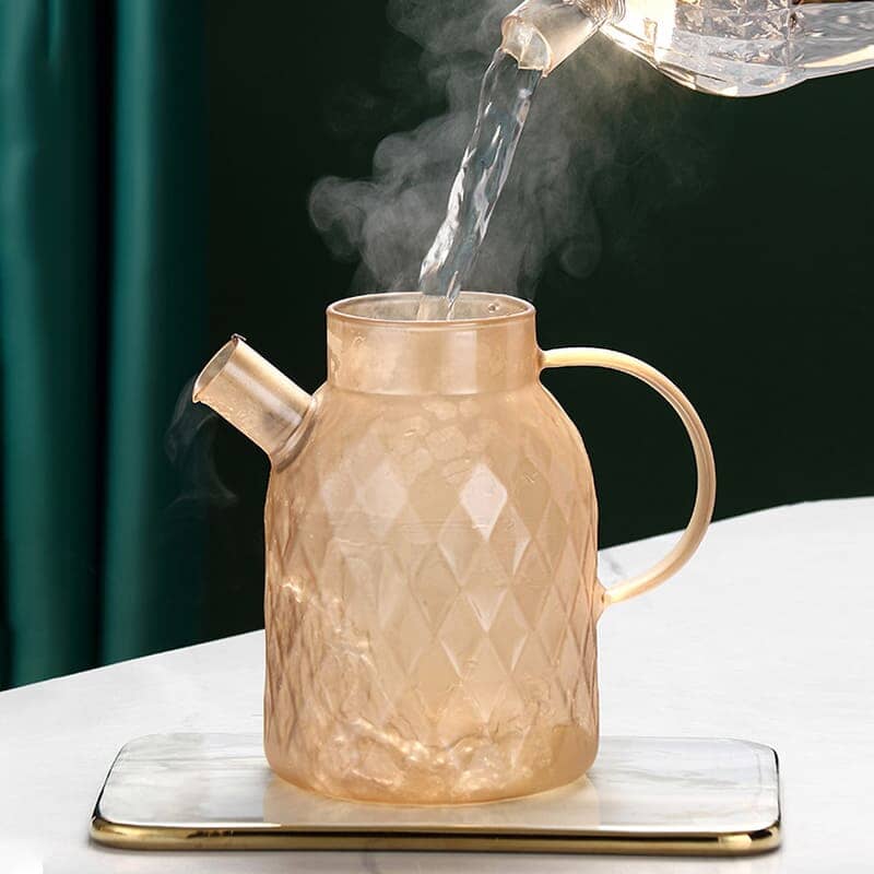 Chaleira de Vidro Borossilicato Tampa de Inox Luxo Chaleira de Vidro Borossilicato Tampa de Inox Luxo LightHousi