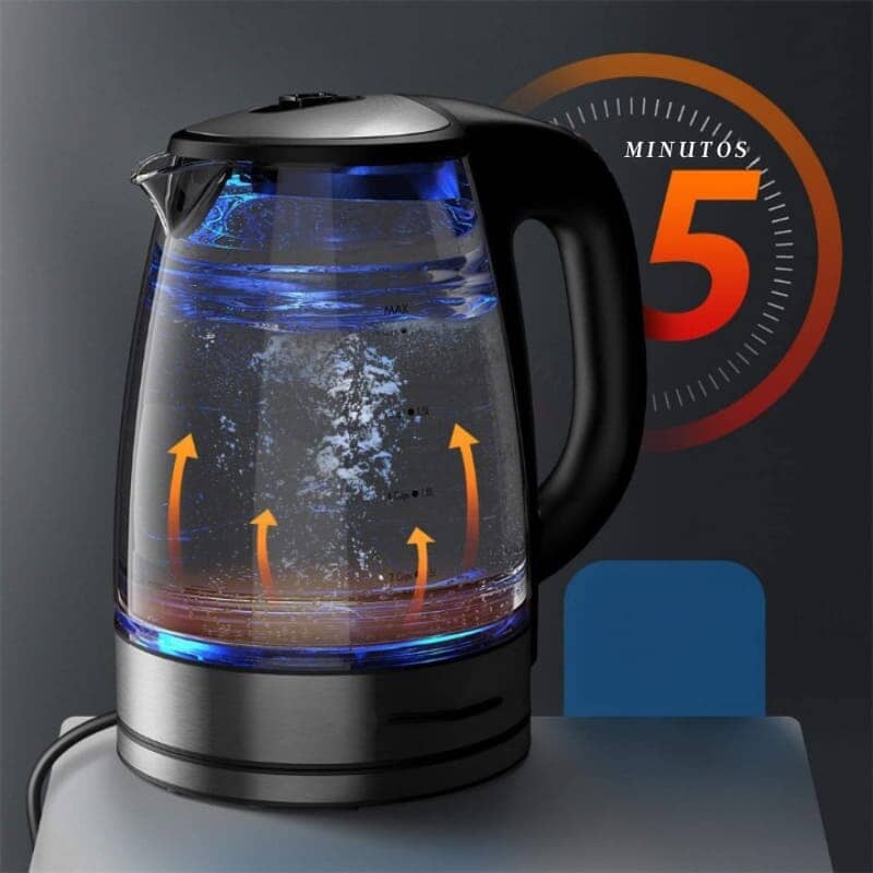 Chaleira Eletrica de Vidro Borossilicato 2L Bivolt Chaleira Eletrica de Vidro Borossilicato 2L Bivolt LightHousi