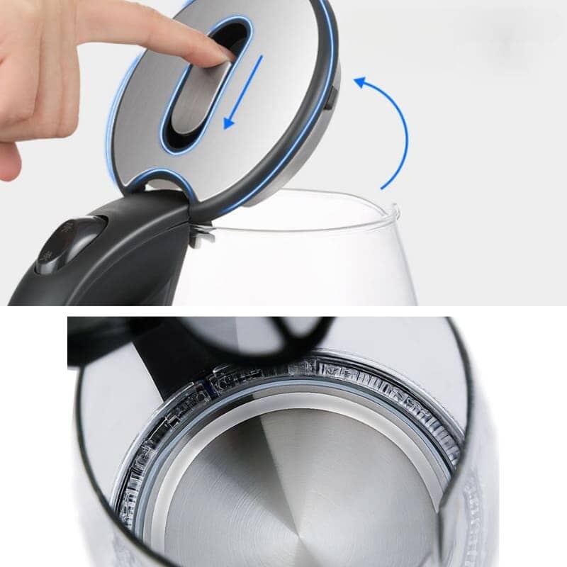 Chaleira Eletrica de Vidro Borossilicato 2L Bivolt Chaleira Eletrica de Vidro Borossilicato 2L Bivolt LightHousi