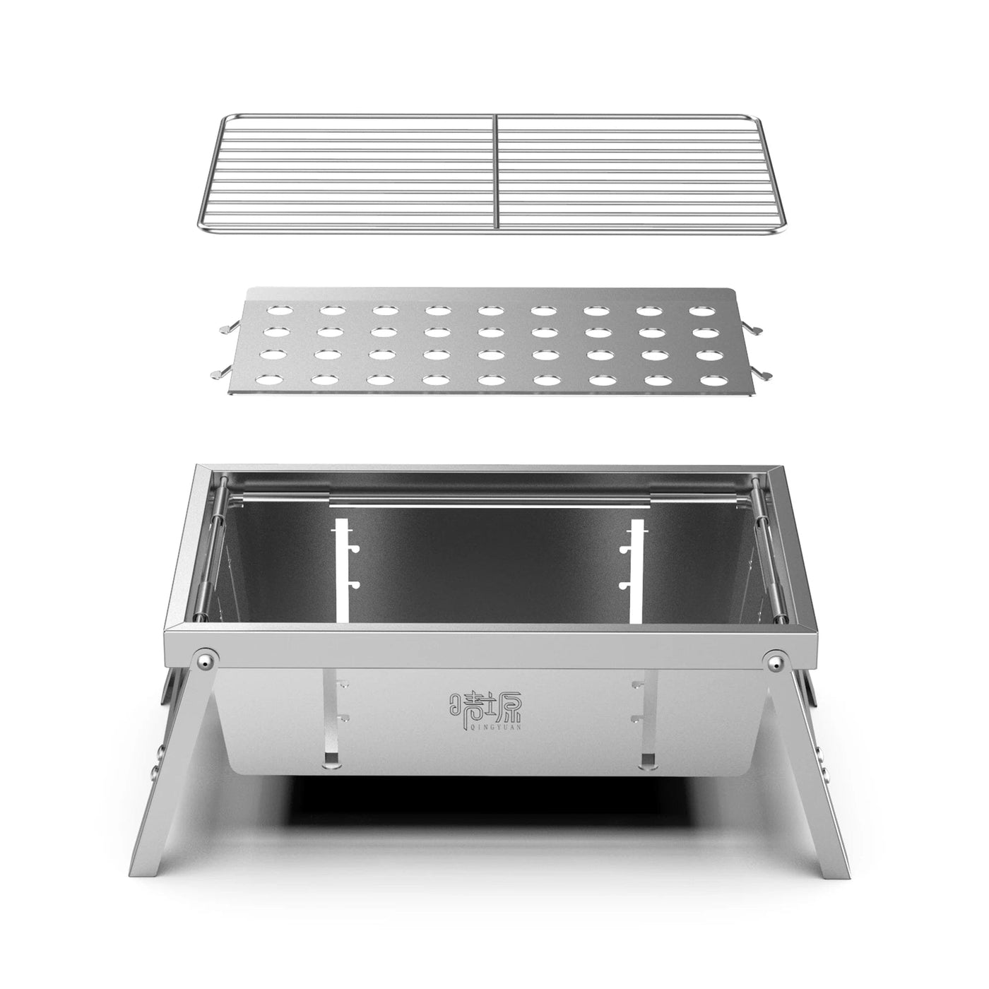 Churrasqueira Portátil Dobrável de Inox Churrasqueira Portátil Dobrável Design & Casa