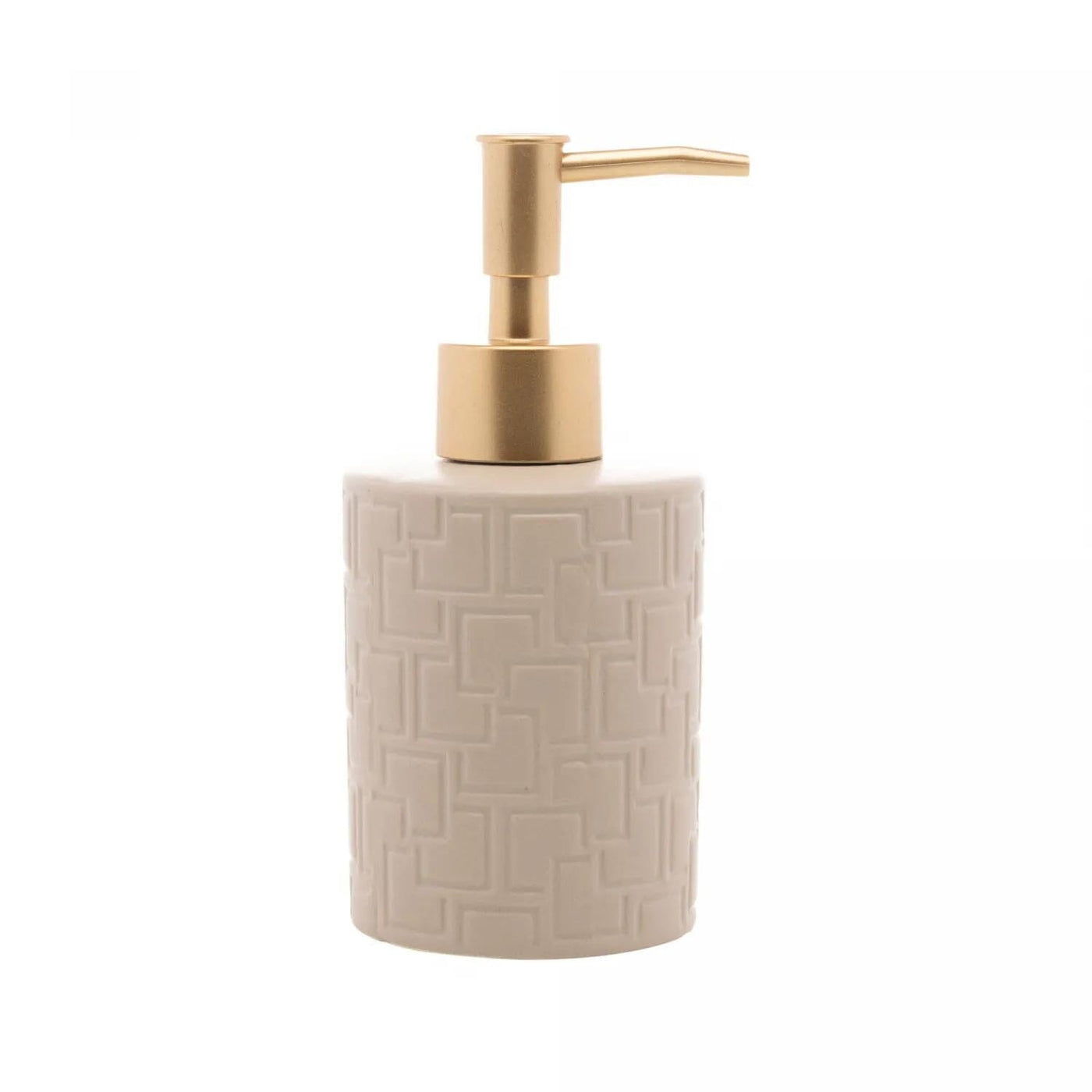 Conjunto 2 Peças para Banheiro de Cerâmica Tetri Bege Coleção Banheiro- Conjunto 2 Peças para Banheiro de Cerâmica Tetri Bege Design & Casa