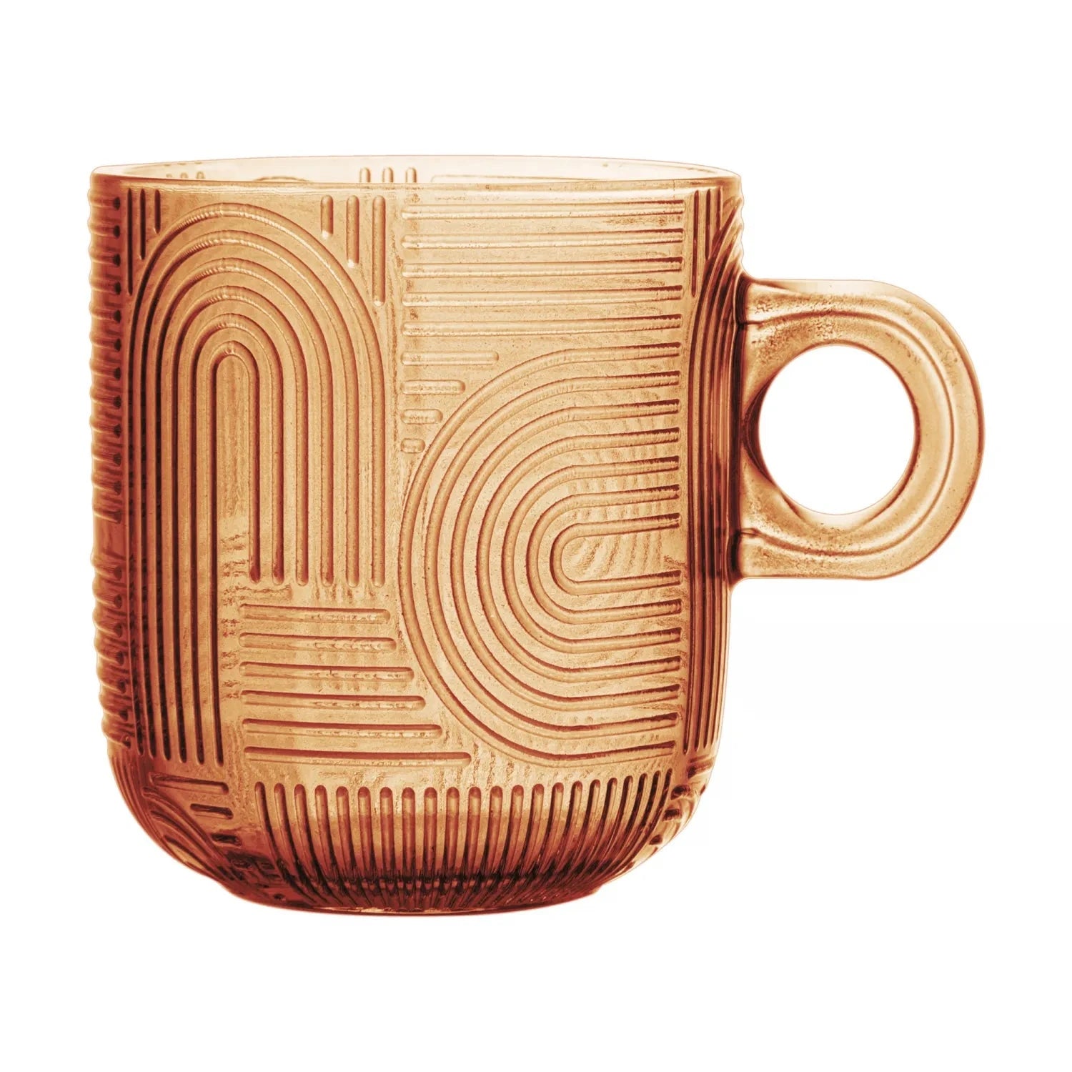 Conjunto 4 Xícaras de Vidro Colorido 220ml Coleção Mesa Posta- Conjunto 4 Xícaras de Vidro Colorido 220ml Design & Casa