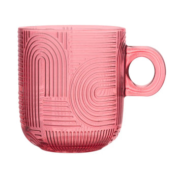 Conjunto 4 Xícaras de Vidro Colorido 220ml Coleção Mesa Posta- Conjunto 4 Xícaras de Vidro Colorido 220ml Design & Casa