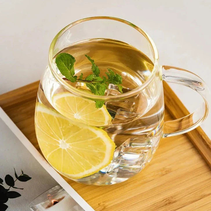 Conjunto 4 Xícaras De Vidro Transparente 400ml Conjunto 4 Xícaras De Vidro Transparente 400ml LightHousi 1 Peça 400ml