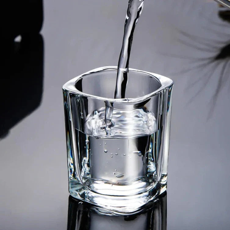 Conjunto 6 Copos De Dose De Vidro Com Suporte Conjunto 6 Copos De Dose De Vidro Com Suporte LightHousi