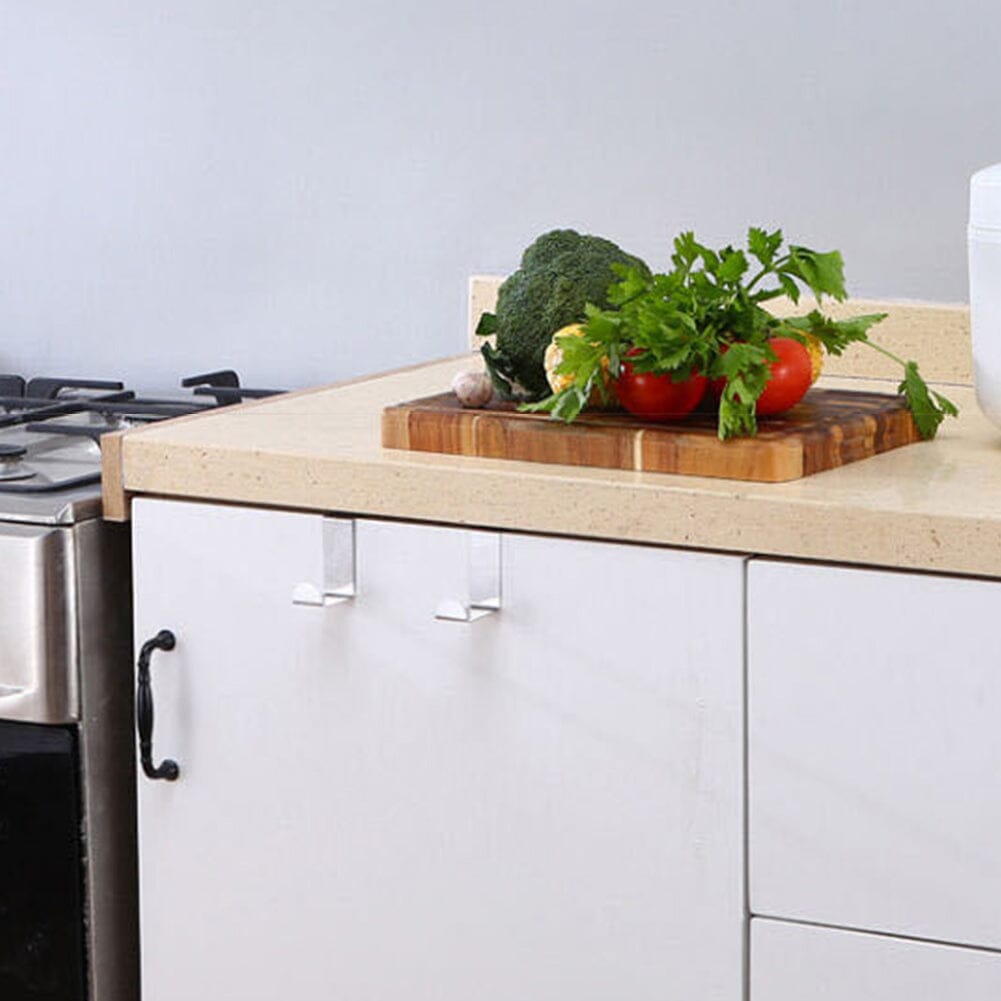 Conjunto 6 peças Gancho De Porta de Inox Prata Conjunto 6 peças Gancho De Porta de Inox Prata LightHousi