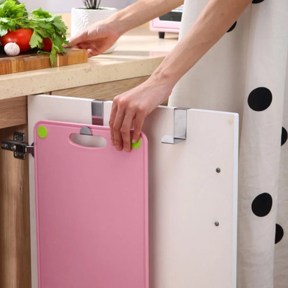 Conjunto 6 peças Gancho De Porta de Inox Prata Conjunto 6 peças Gancho De Porta de Inox Prata LightHousi