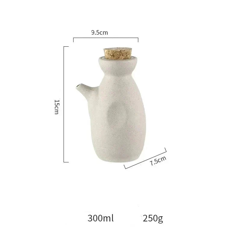 Conjunto De Potes E Porta Azeite De Cerâmica Conjunto De Potes E Porta Azeite De Cerâmica LightHousi Porta Azeite