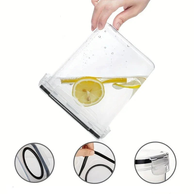 Conjunto De Potes Herméticos de Plástico 2.5L Conjunto De Potes Herméticos de Plástico 2.5L LightHousi