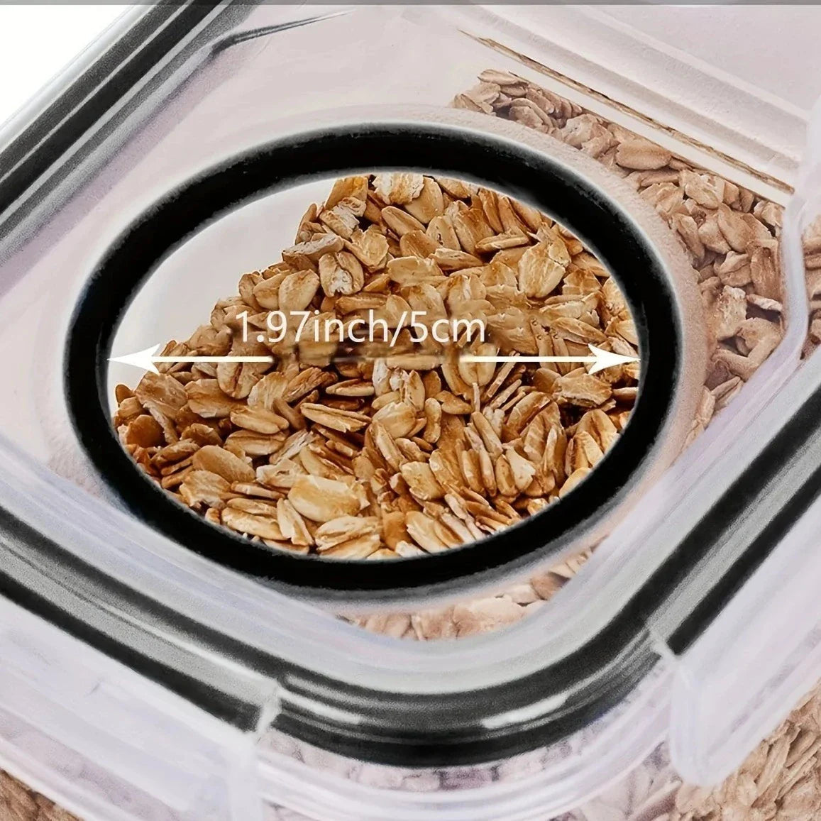 Conjunto De Potes Herméticos de Plástico 2.5L Conjunto De Potes Herméticos de Plástico 2.5L LightHousi