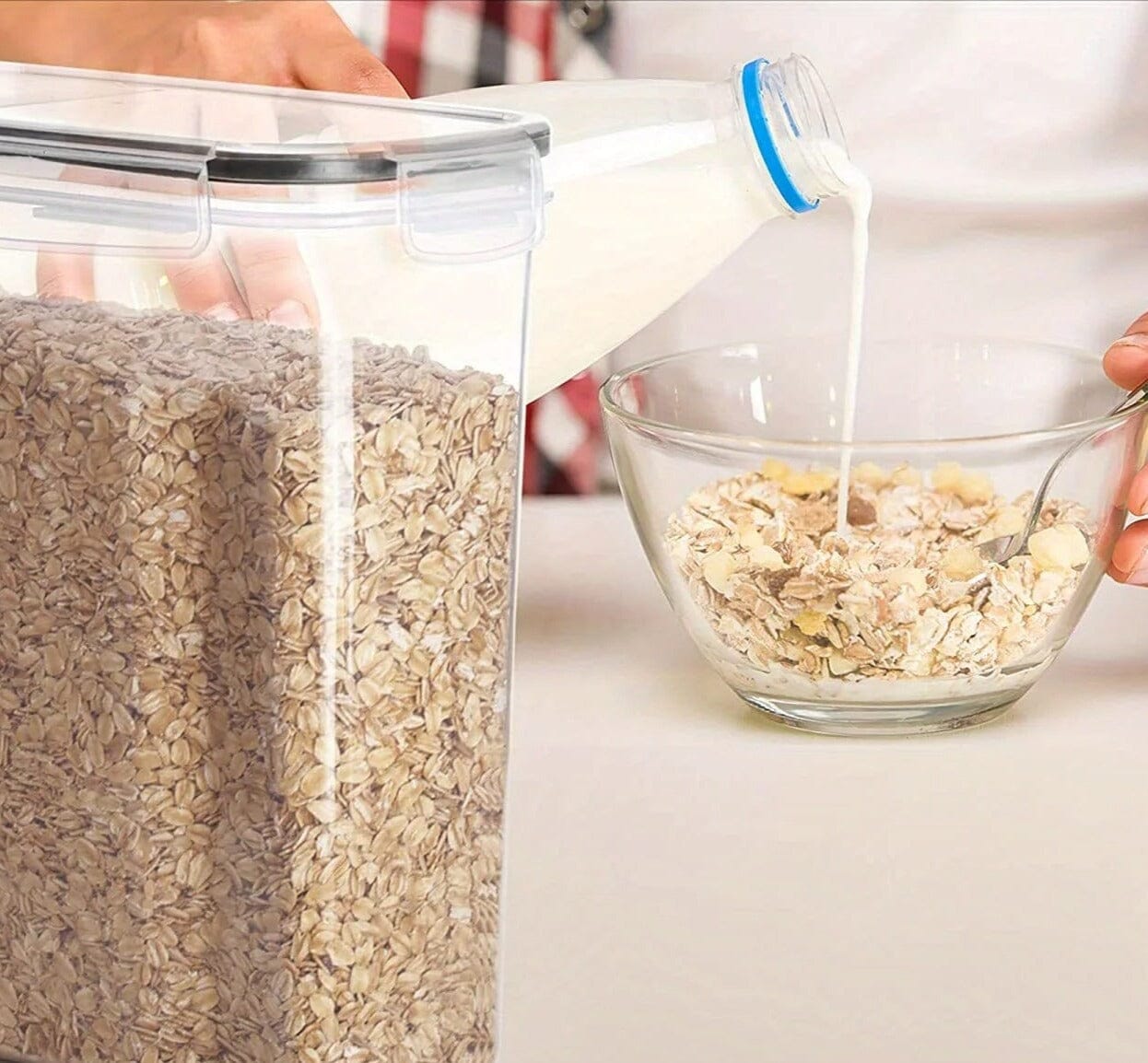 Conjunto De Potes Herméticos de Plástico 2.5L Conjunto De Potes Herméticos de Plástico 2.5L LightHousi