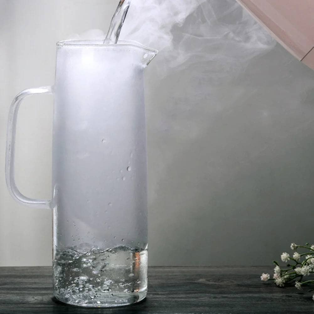 Copo e Jarra De Vidro Com Tampa - Pode Ir Ao Fogo Copos e Jarras De Vidro Com Tampa - Pode Ir Ao Fogo LightHousi